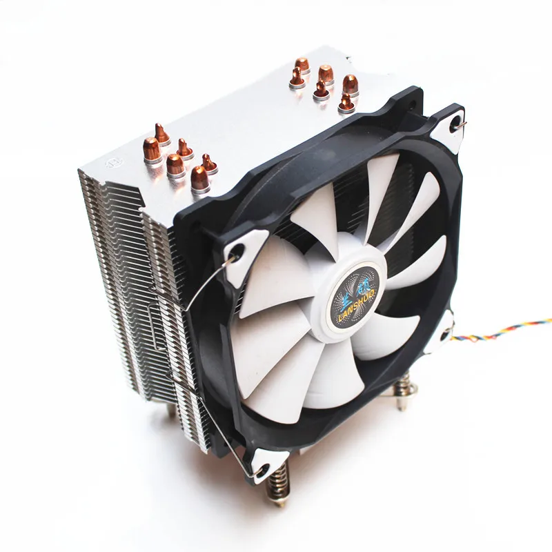 3/4PIN RGB светодиодный Процессор кулер 6-Heatpipe 12V(12 см); охлаждения радиатора для LGA 775 1150 1151 1155 1156 1366 2011