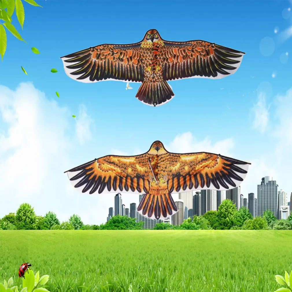 

1.1m Flat Eagle Kite Children Flying Bird Kites Windsock Outdoor Toys Garden Cloth Toys For Kids Gift
