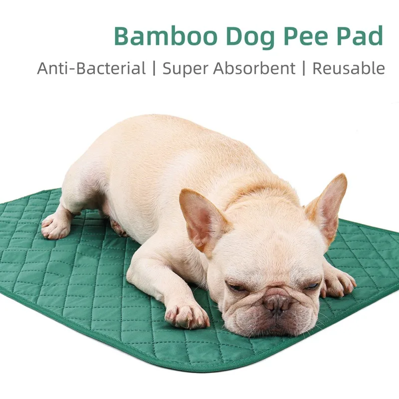 

Waterproof Pet Pad Natural Bamboo Fiber Premium Dog Bed Mats Dog Urine Pad Puppy Pee Fast Absorbing Pads Rug Dropshipping