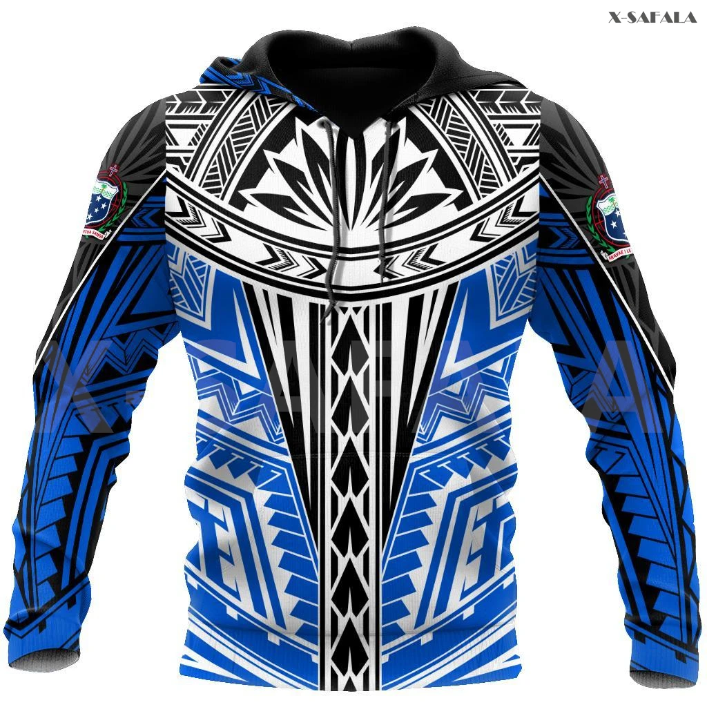 

Polynesia Amazing Samoa Tattoo 3D Over Printed Hoodie Man Women Unisex Outwear Zipper Pullover Sweatshirt Casual