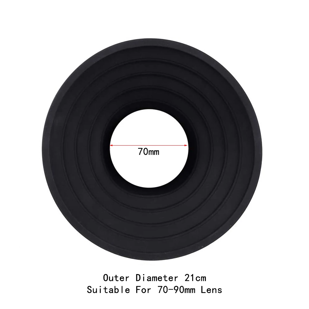 Конечной анти стекло или антибликовым покрытием силиконовая складная бленда для