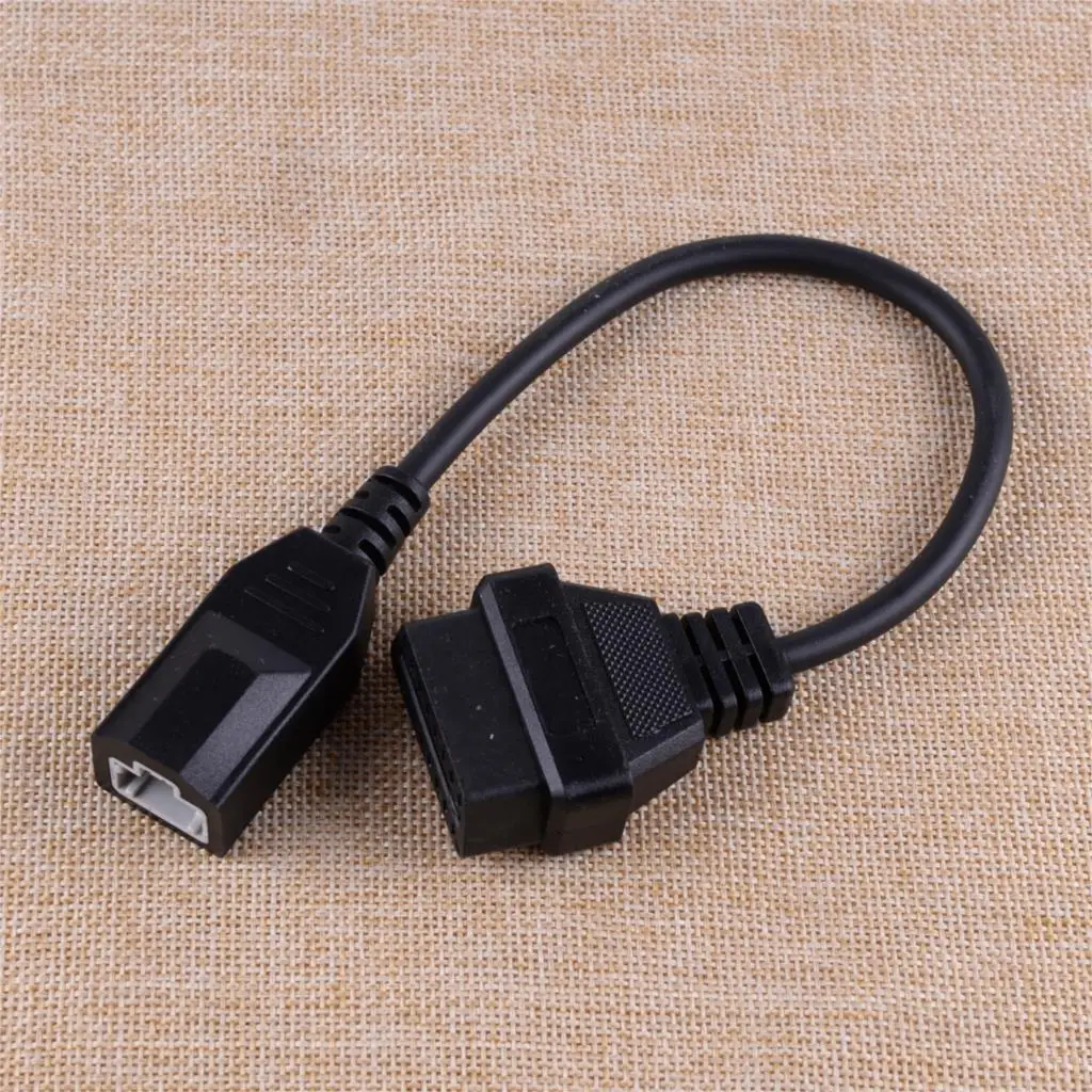 

Черный Автомобильный 3 Pin OBD1 до 16 Pin OBD2 OBDII автоматический диагностический сканер удлинитель Кабель Разъем подходит для Honda