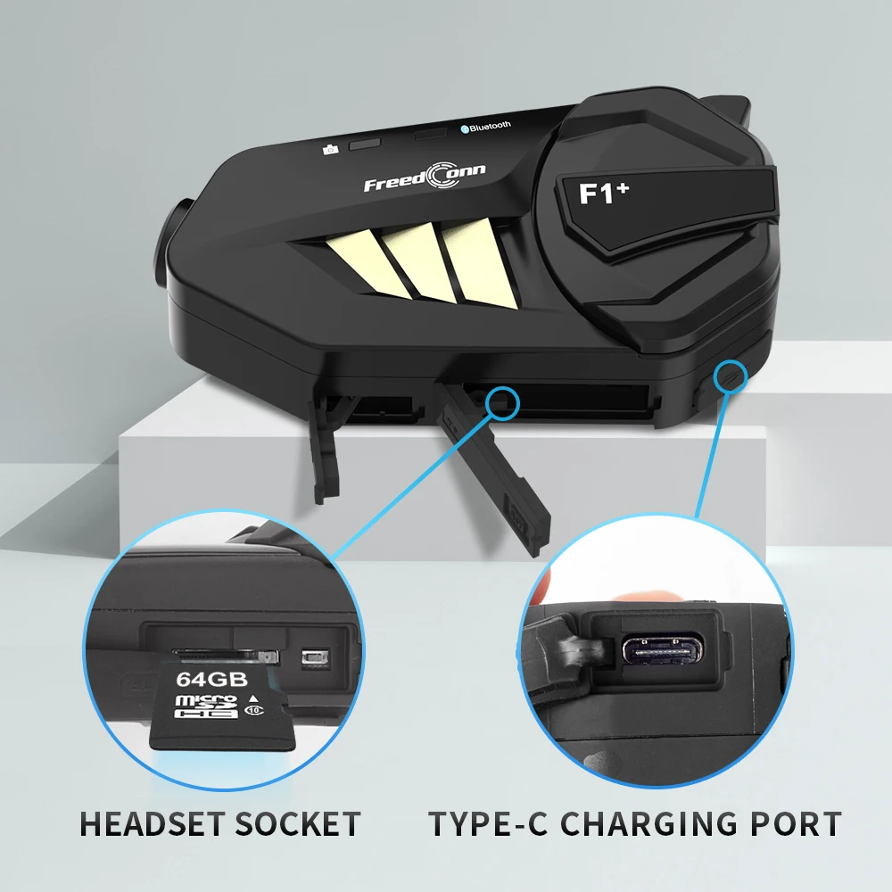 Freedconn F1 плюс Wi Fi Bluetooth Регистраторы переговорное устройство для мотоциклетного