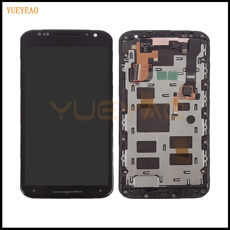 ЖК дисплей X2 для Motorola Moto Xt1092 Xt1095 Xt1097 сенсорный экран с дигитайзером рамка в сборе