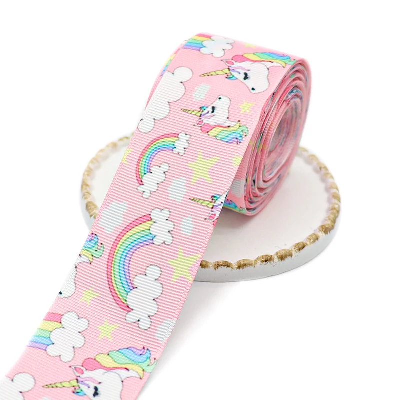 

50 Yards 1.5'' 38MM Cartoon Animals Printed Grosgrain Ribbons For Hair Bows DIY Handmade Materials Y2020111201
