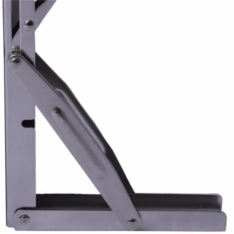 2 шт. из нержавеющей стали Складная полка столешница кронштейн 250 кг нагрузка