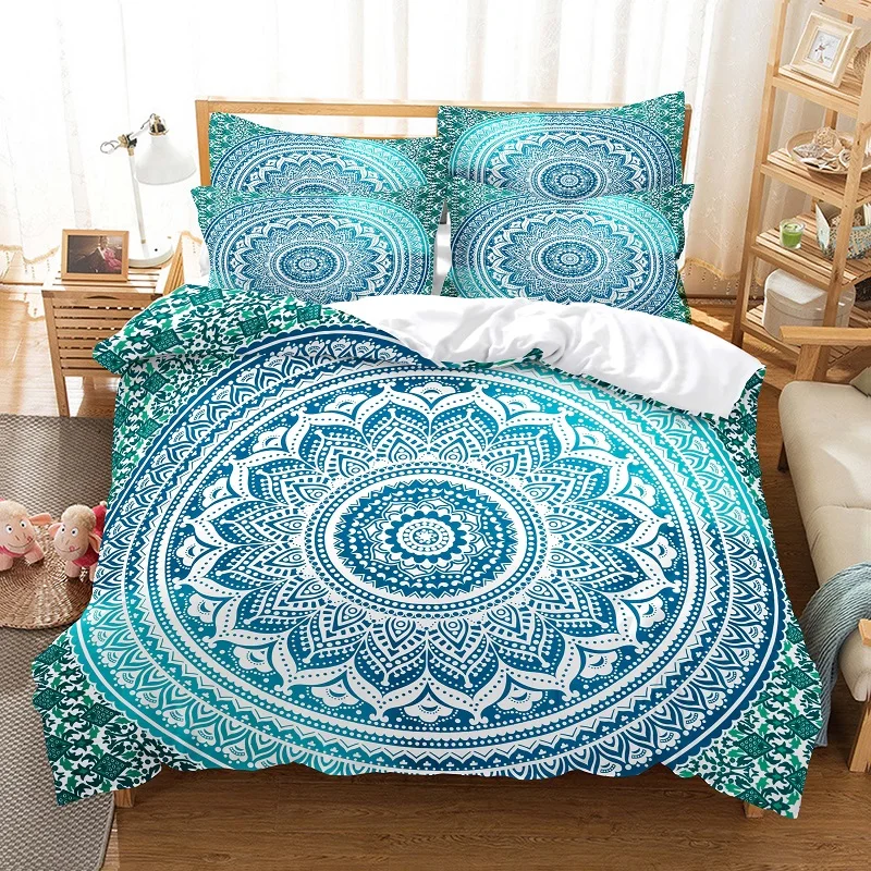 

Circular Pattern Bedding Set Duvet Cover Set 3d Bedding Digital Printing Bed Linen Queen Size Bedding Set Fashion Design