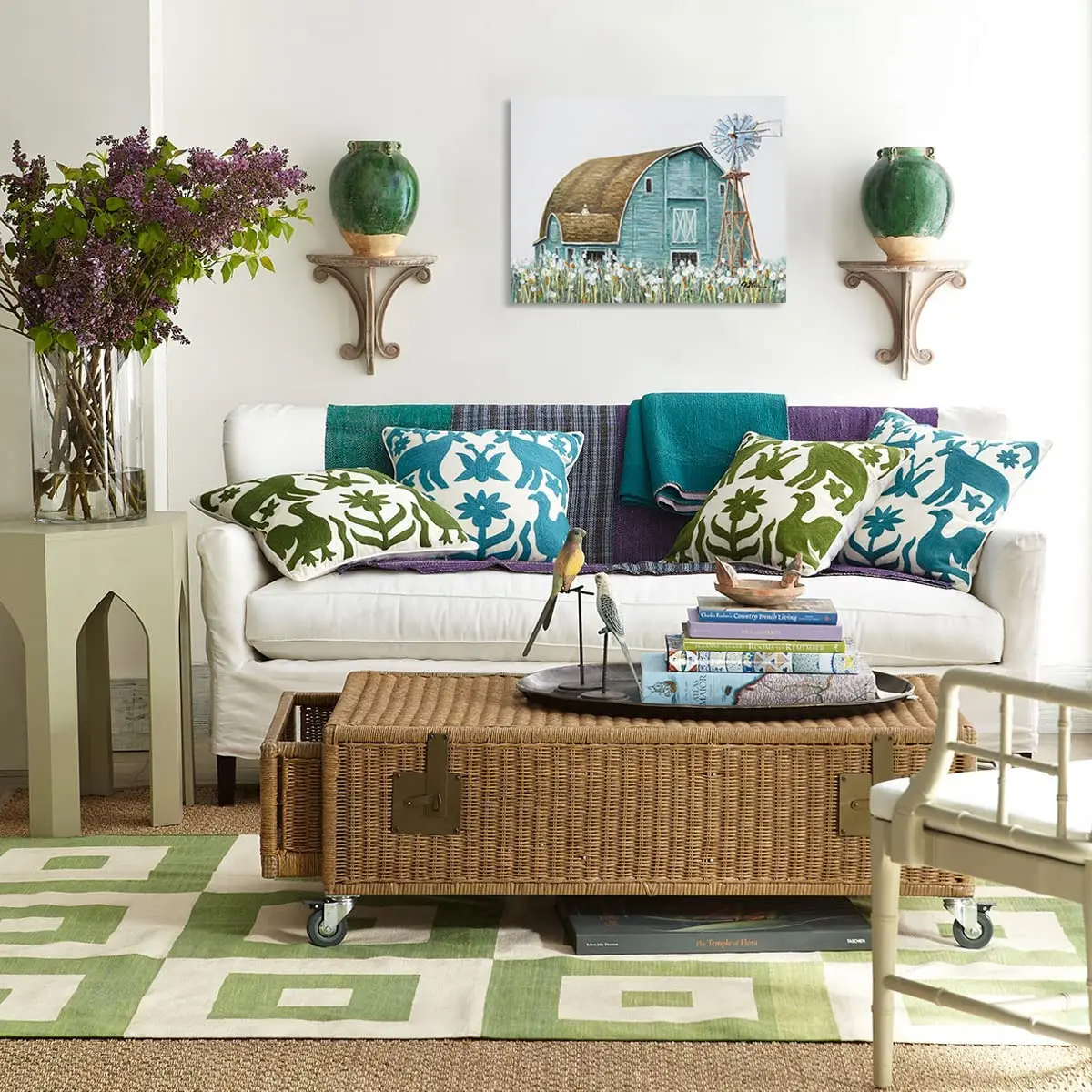 Деревенский старинный сарай холст картина маслом настенное искусство