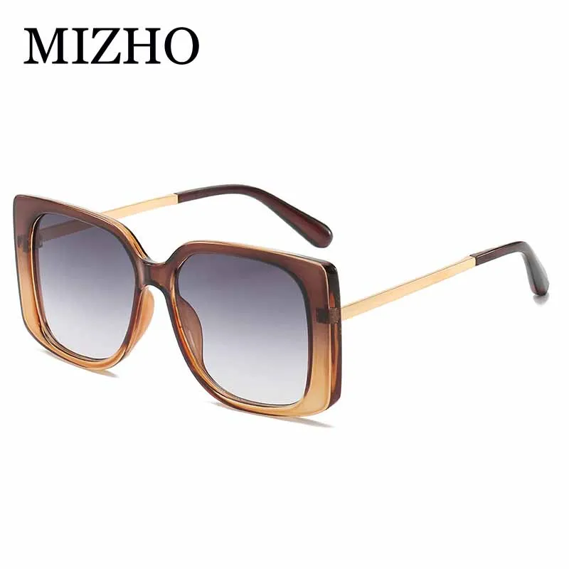 MIZHO 2020 роскошные большие солнцезащитные очки UV400 винтажная квадратная большая