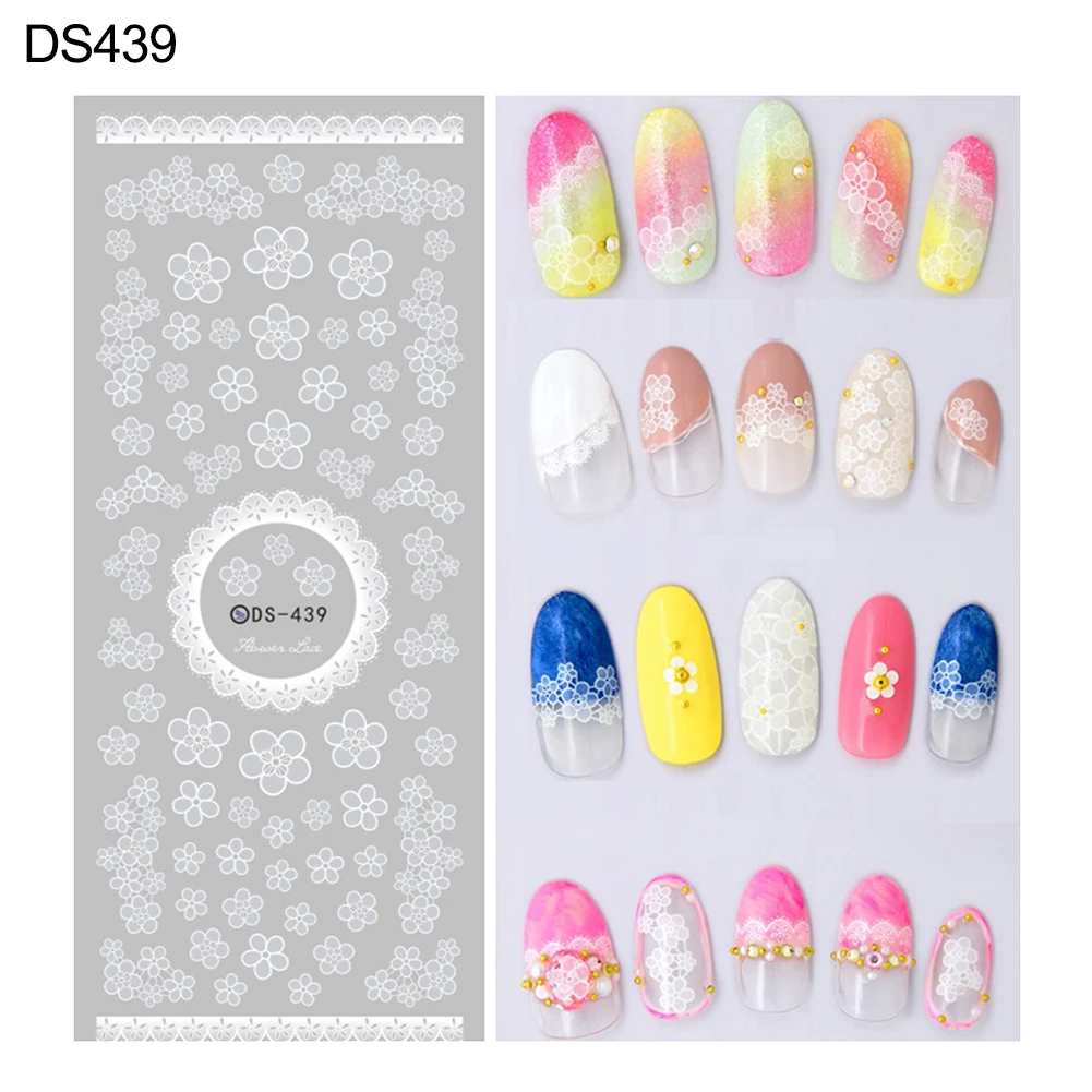 Элегантный цветок бабочка фейерверк переводная Вода Дизайн ногтей Наклейка