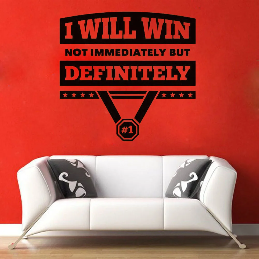 

Personalised Fitness Wall Decal Quotes Art Wall Stickers For Living Room Gym Motivation Crossfit Wallpaper Tattoo Removable B409