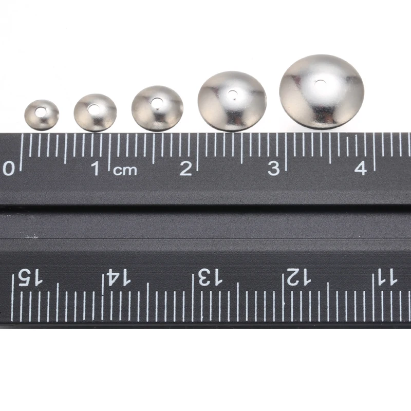 Колпачки круглые из нержавеющей стали для изготовления ювелирных изделий сделай