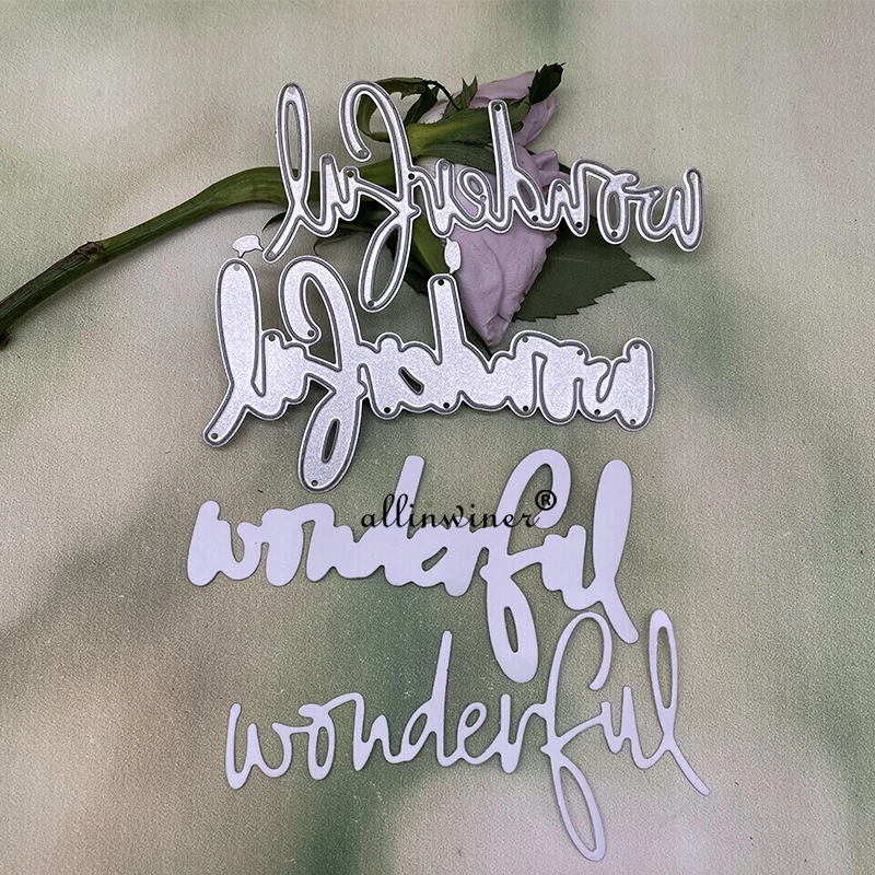 

Wonderful letter Metal Cutting Dies Stencils Die Cut for DIY Scrapbooking Album Paper Card Embossing