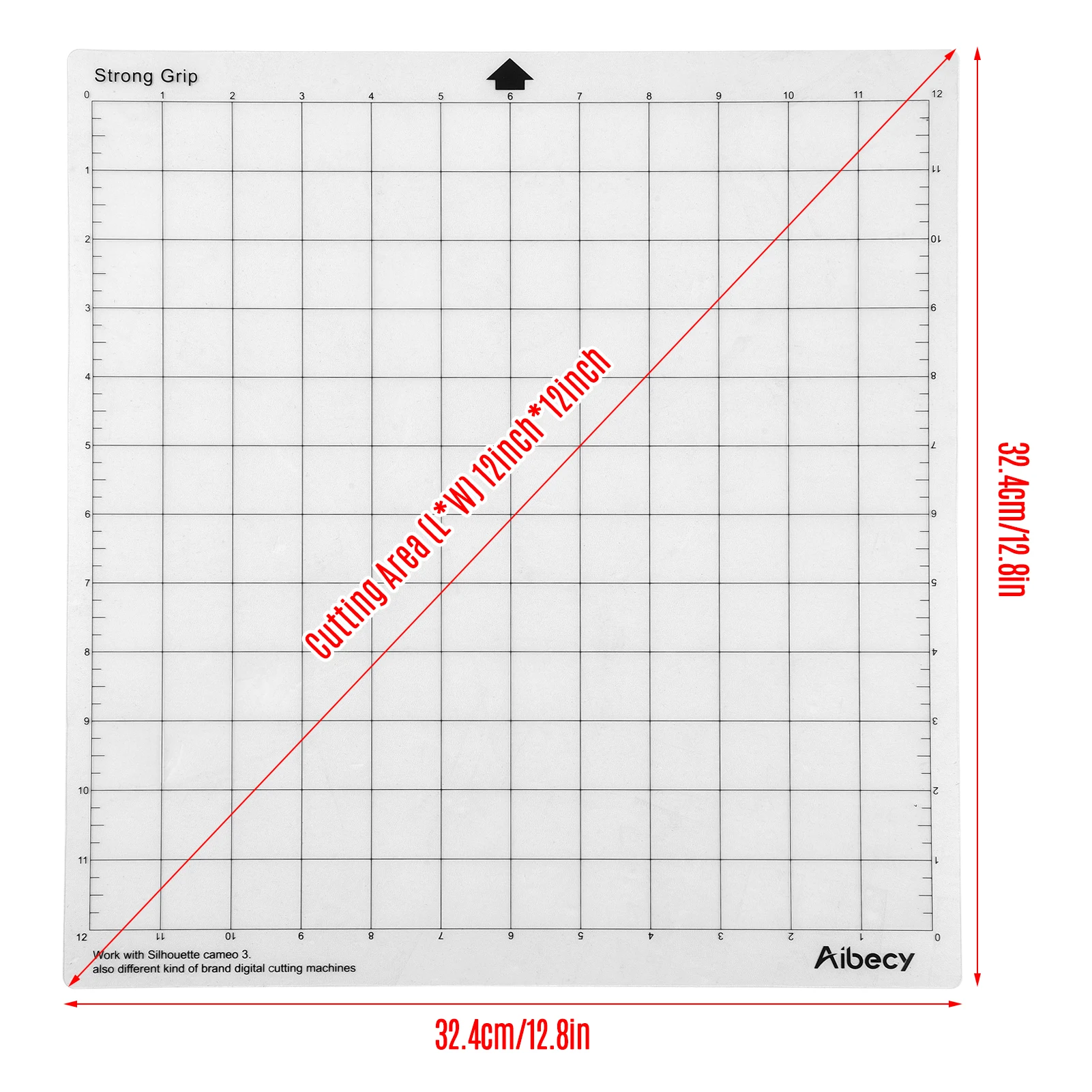 1/3/5/10PCS Replacement Cutting Mat Transparent Adhesive Cricut with Measuring Grid 12X12-Inch for Silhouette Cameo | Канцтовары для