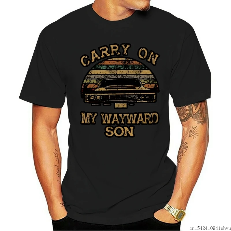 

Supernatural Vintage Carry On My Wayward Son Unisex Summer Trend O-neck Lycra Soft Classic Casual Funny Men T Shirts Size M-5XL