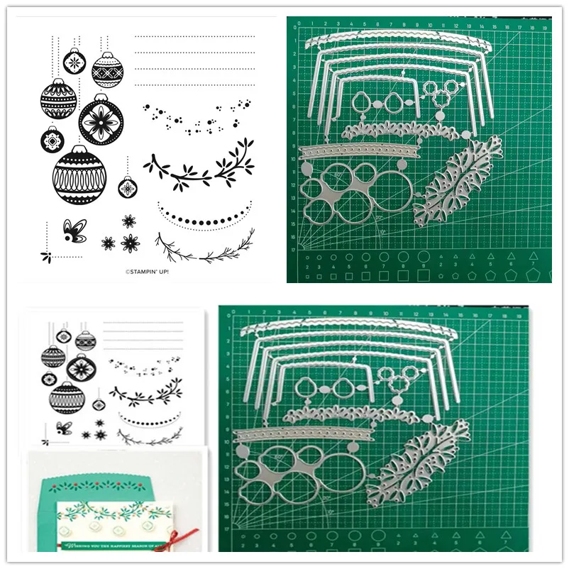 

New Stamps and Dies 2021 Cutting Die Clear Stamps and Dies Scrapbooking New Arrival Christmas Metal Die Cutters for Scrapbooking
