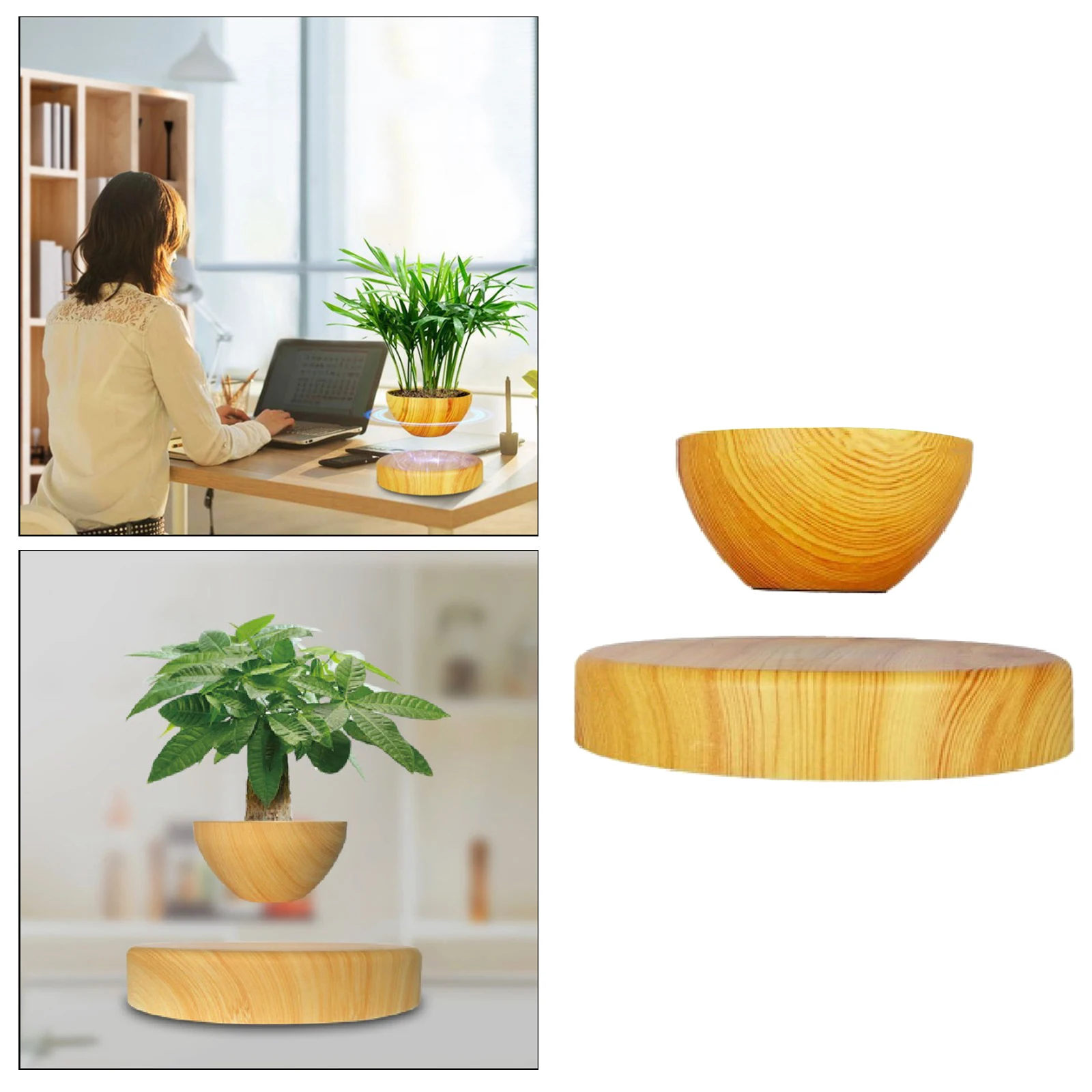 

Magnetic Levitating Air Bonsai Flower Floating Plant Pot Home Office Decor