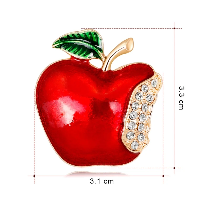 Новогоднее рождественское фрукты брошь подарок Стразы банкетные булавки для