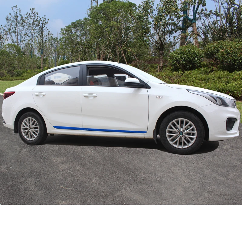 Lsrtw2017 нержавеющая сталь автомобильные молдинги на кузов для kia rio 2017 2018 2019