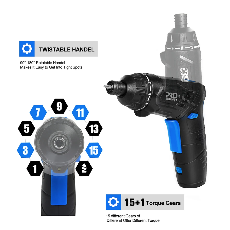 PROSTORMER New 3.6V Cordless Screwdriver Precision Set Multifuctional screwdriver for Household Electric Power Tools | Инструменты