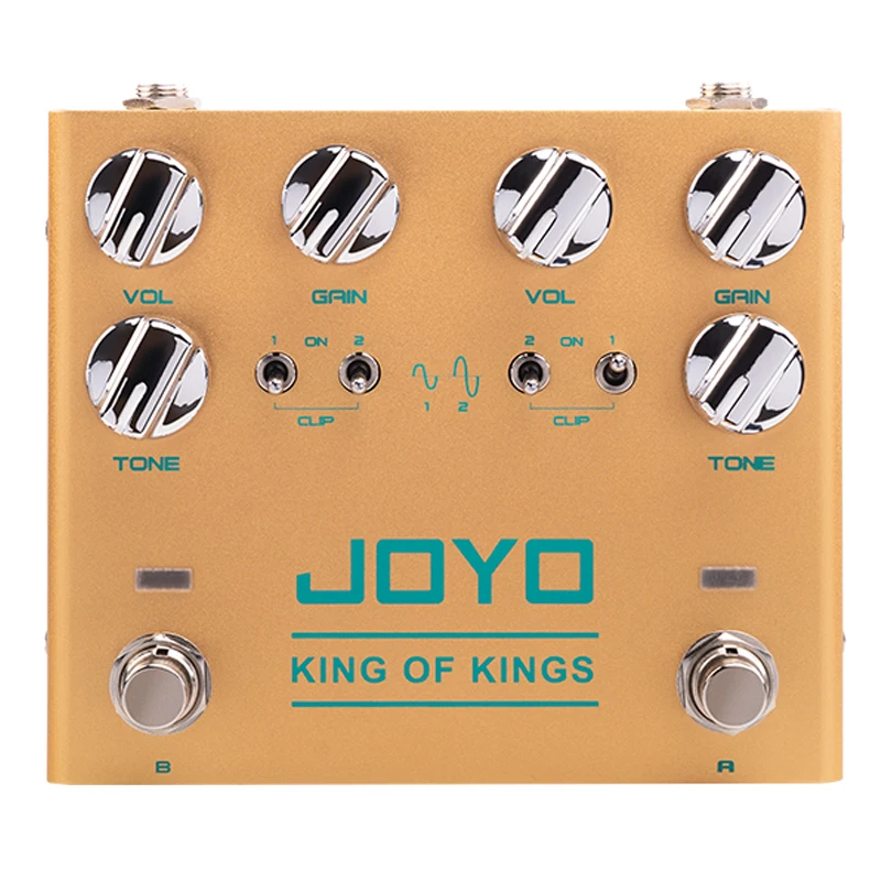 

JOYO Золотая электрическая винтажная педаль для эффектов Overdrive, Классическая фотоэлектрическая гитара, аксессуары для педалей с несколькими ...