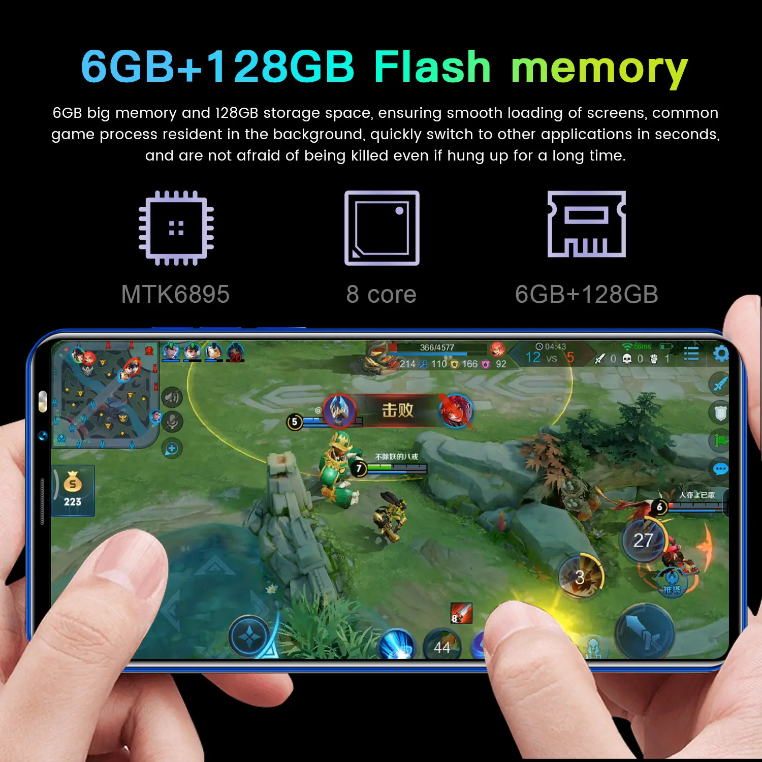 

Newest 5.8 Inch 4500mAh P49 Global Version HUAWE Smartphone 4k HD Screen Deca Core Dual Sim Card 6GB 128GB Mobile Phone