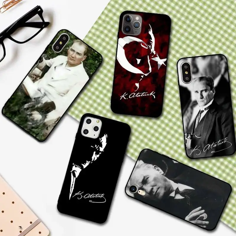 

YNDFCNB Turkey Mustafa Kemal Ataturk Phone Case for iPhone 11 12 pro XS MAX 8 7 6 6S Plus X 5S SE 2020 XR cover