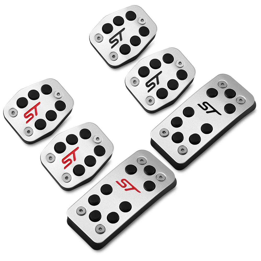 Нержавеющая сталь педали для салона автомобиля топливный чехол газа тормоза Ford