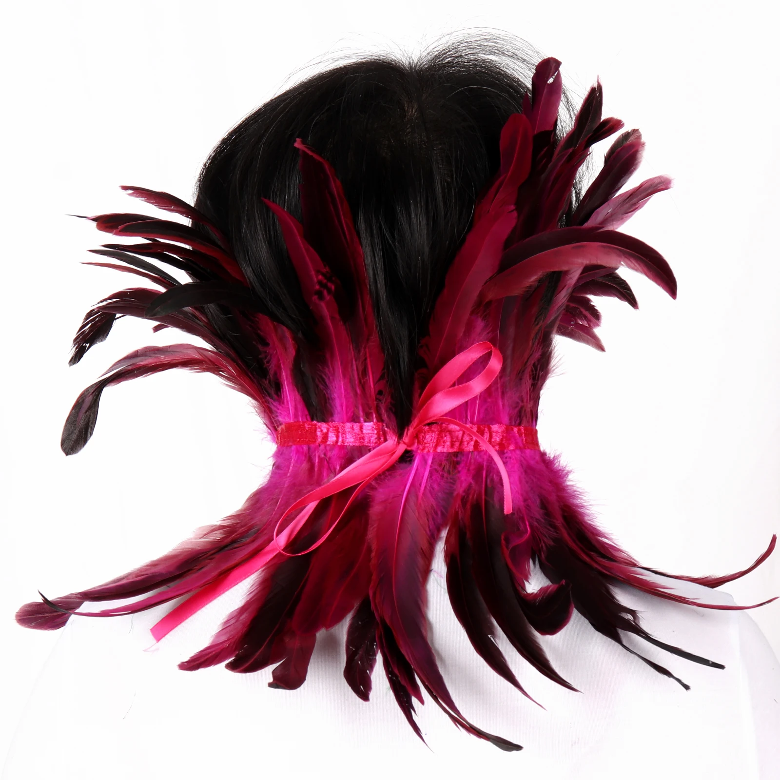 

Cosplay Costume Anime Party Scarf Women Feather Shrug Shawl Feather Fake Collar Shoulder Wrap Cape Gothic Plumes Decoration