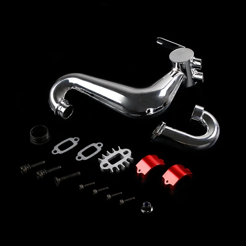 

Rc Car Tuned Pipe Exhaust for 1/5 HPI Baja 5B Ss 5T 5Sc Rovan King Motor Rc Car Exhaust Pipe Universal Ss Exhaust Pipe