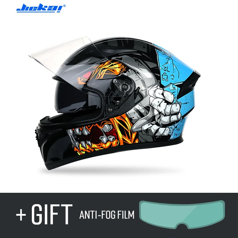 Мужской мотоциклетный шлем полностью закрывающий лицо зимние теплые с жесткими