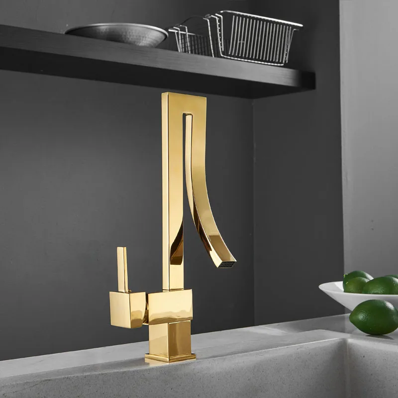 XOXO Kitchen Faucets Black Single Handle Tap Hole Swivel 360 Degree Water Mixer 83045 | Обустройство дома