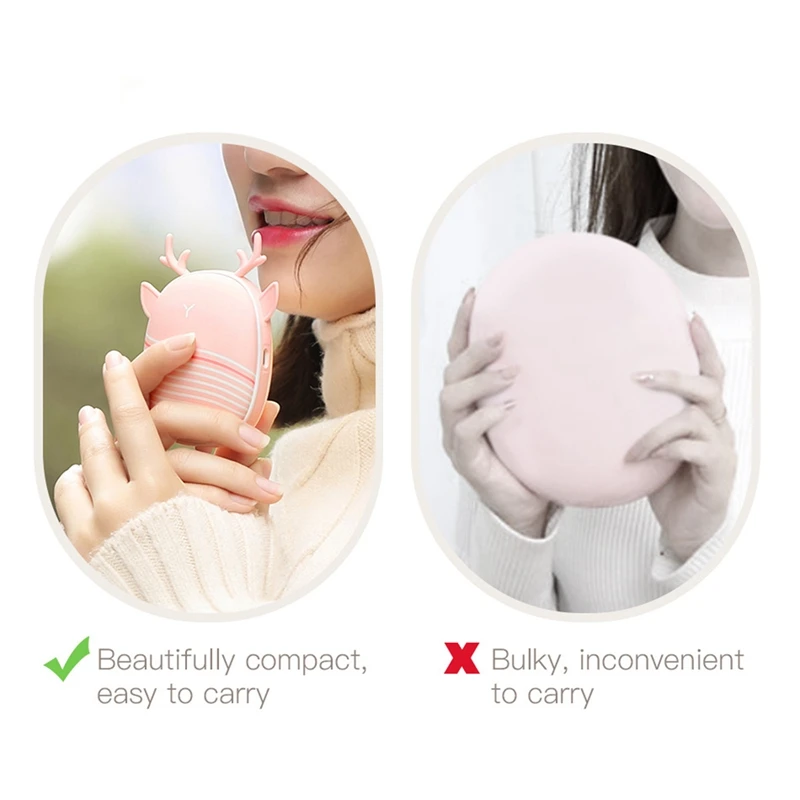 Перезаряжаемая грелка для рук 1800 мА/ч портативное зарядное устройство USB