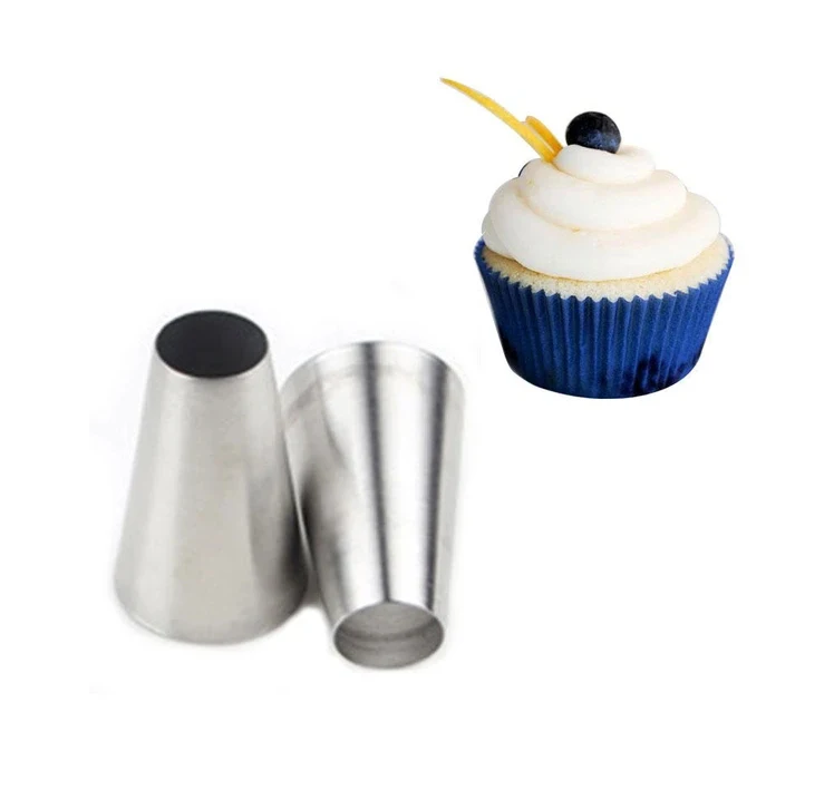 

#1A Large Size Round Icing Tips Cake Cream Decoration Tip Stainless Steel Piping Icing Nozzle Pastry Tools Baking Tools