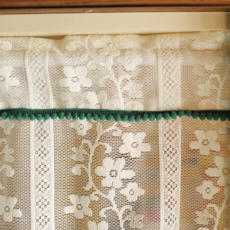 Американская деревня чистый цвет цветок кружево вышивка балдахин тюль модная