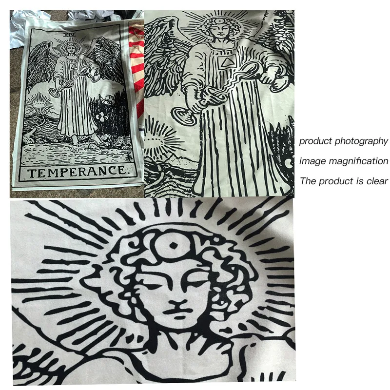Fashion Tarot Card Tapestry Wall Hanging Divination Bedspread Cover Beach Mat Tapestries | Дом и сад