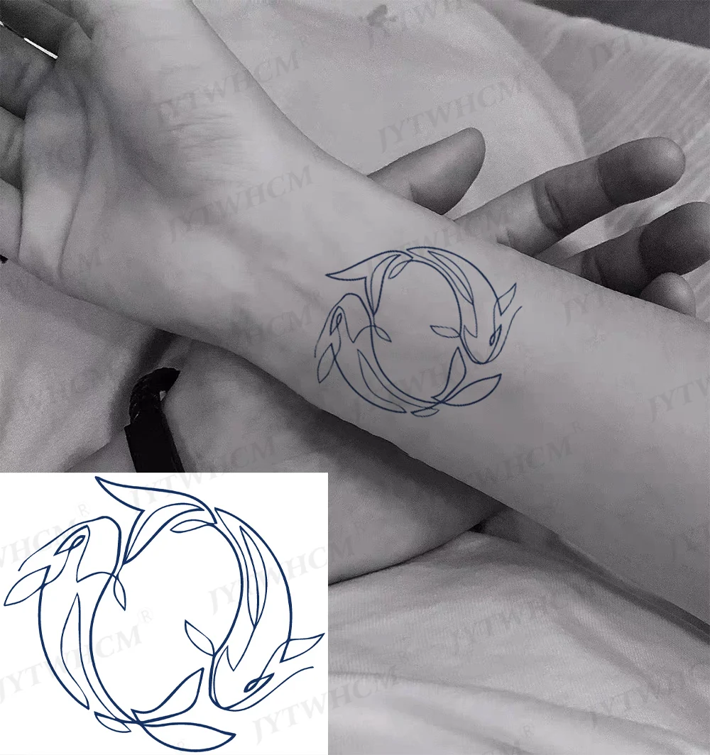 Полуперманентные временные тату-наклейки с чернилами водостойкие постепенно