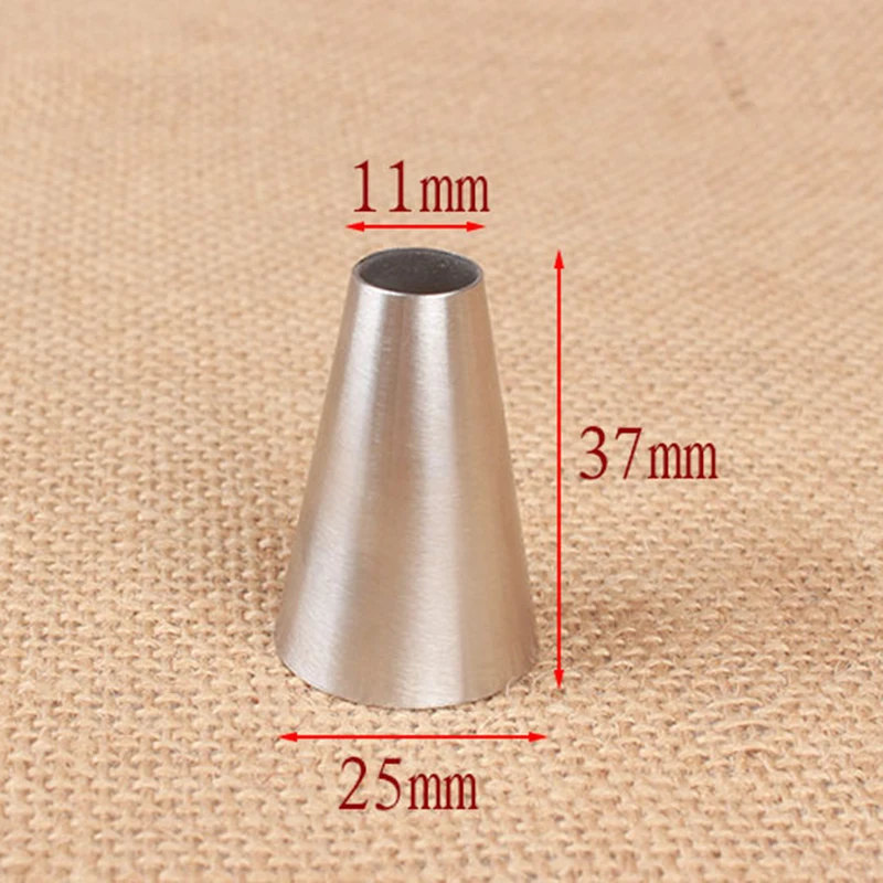 Большие круглые Кондитерские Насадки # 2A из нержавеющей стали для глазирования