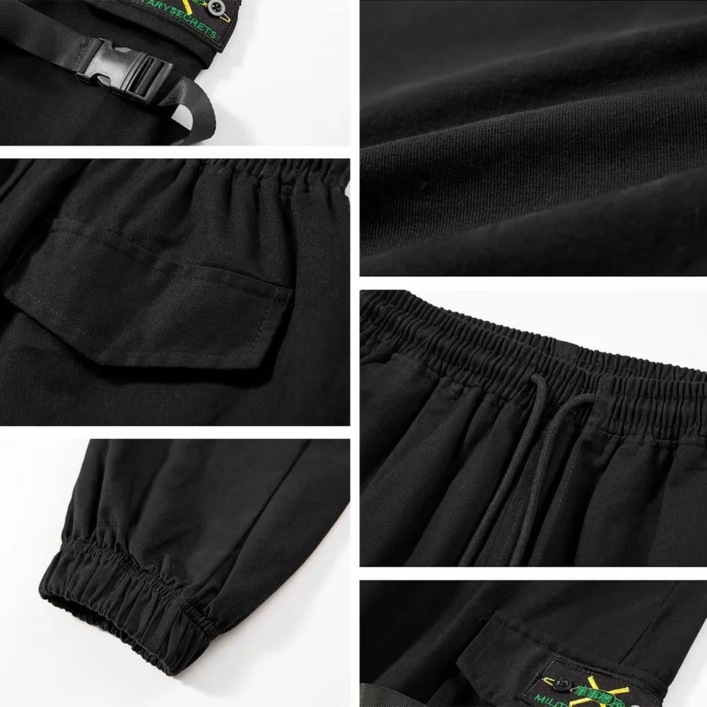 

2021 Men Casual Pants Multi-Pockets Pants for Man Overalls Street Hip-Hop Pants Drawstring Pants Streetwear Pants cool Pants