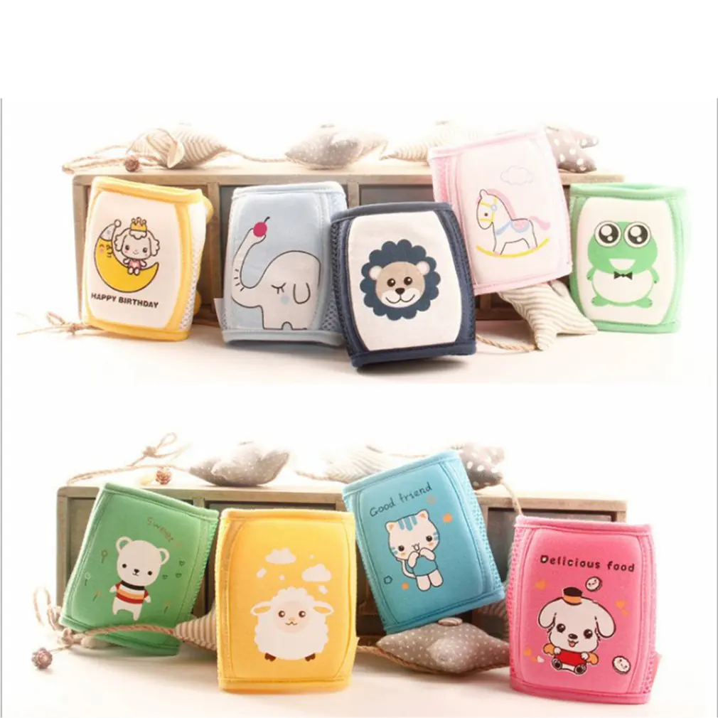 Baby Knee Pads Cute Cartoon Monkey Baby Knee Pads Elbow Guard Kids Learn To Walk Resistant Crawling Protective Gear