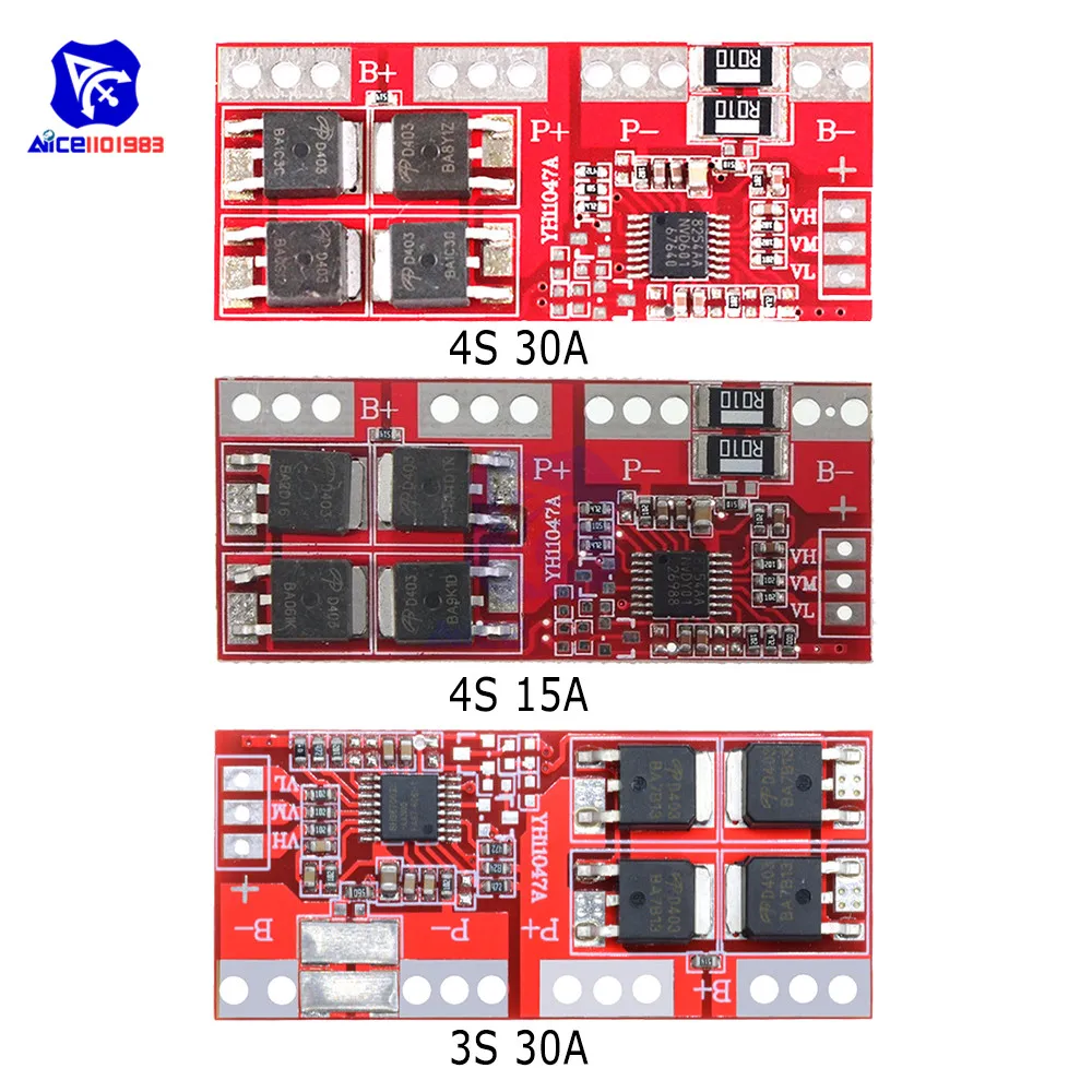 Diymore 4S 15A 30A Защитная плата модуля литий-ионной батареи 18650 | Электронные