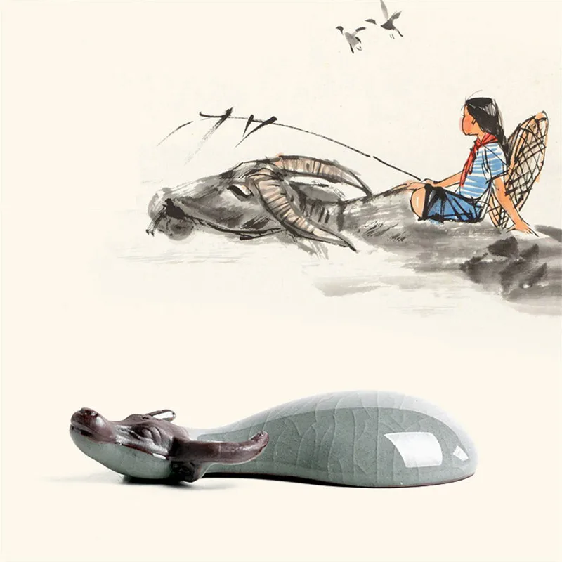 Китайский Чай домашнее животное кунг-фу аксессуары из фиолетовой глины Buffalo