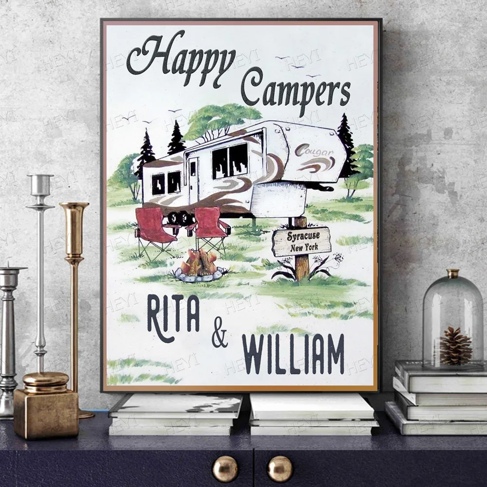 Персонализированная Картина на холсте с именем персонализированный постер и