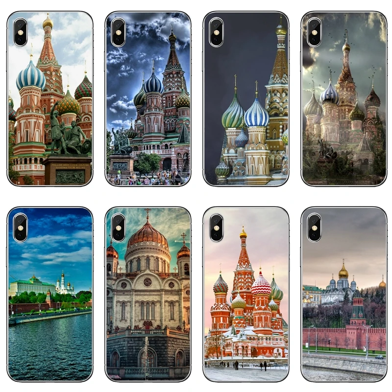 Kremlin Red Square Moscow Russia Accessories phone case For iPhone 11 Pro XS Max XR X 8 7 6 6S Plus 5 5S SE 4s 4 iPod Touch | Мобильные