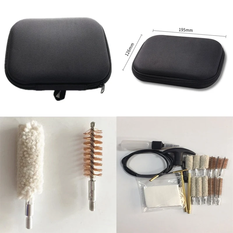 

1Set Long Rod Cotton/Steel Wire Pipe Cleaning Pipe Gun Brush,Inner Pipe Sleeve Brush Cleaning Kit Carrying Case 22357 38270 40