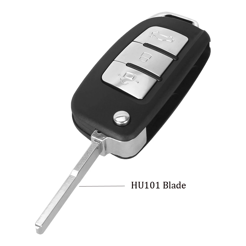 

KEYYOU модифицированный 3-кнопочный откидной корпус дистанционного ключа для Ford fusion Focus Fiesta MK7 mondeo MK3 mk4 Galaxy Ranger Fob чехол для автомобильного ключа