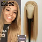 Медовая блондинка, 27 цветов, прямые человеческие волосы, парики для женщин, предварительно выщипанные 4X4 парики на сетке, монгольские волосы Remy, парик на сетке 150%