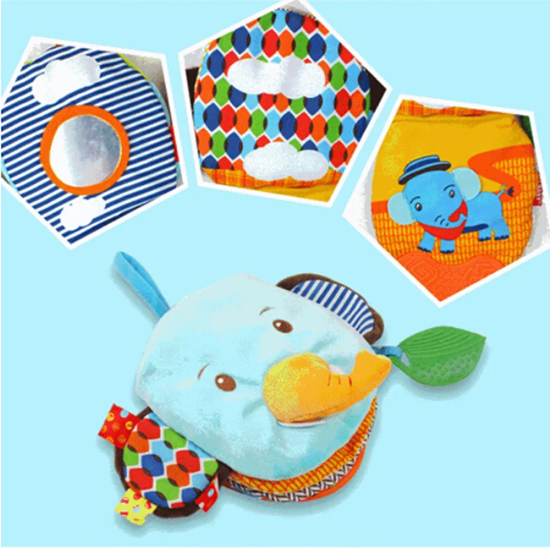 

Animal Shaped Hand Puppet Baby's Cloth Book Toys Mother and Baby Interactive Comfort Toy Early Learning Baby Rattles