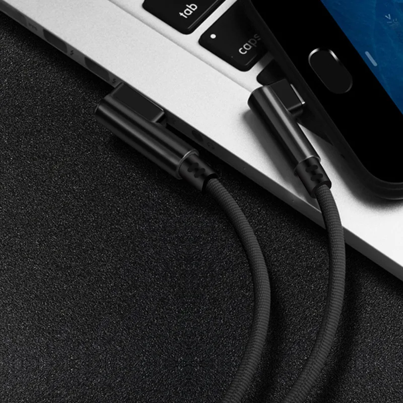 Кабель для быстрой зарядки PHOMAX USB Type C 90 градусов кабель передачи данных зарядное