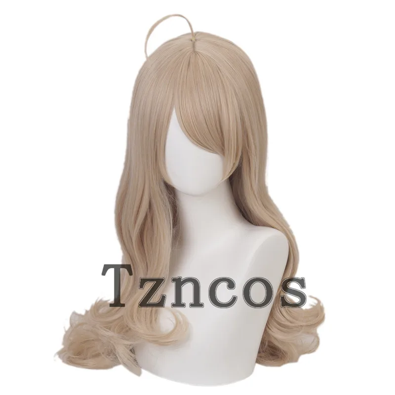 

Tzncos Anime Danganronpa V3 Akamatsu Kaede Cosplay Long Wig Light Blonde Heat Resistant Synthetic Hair